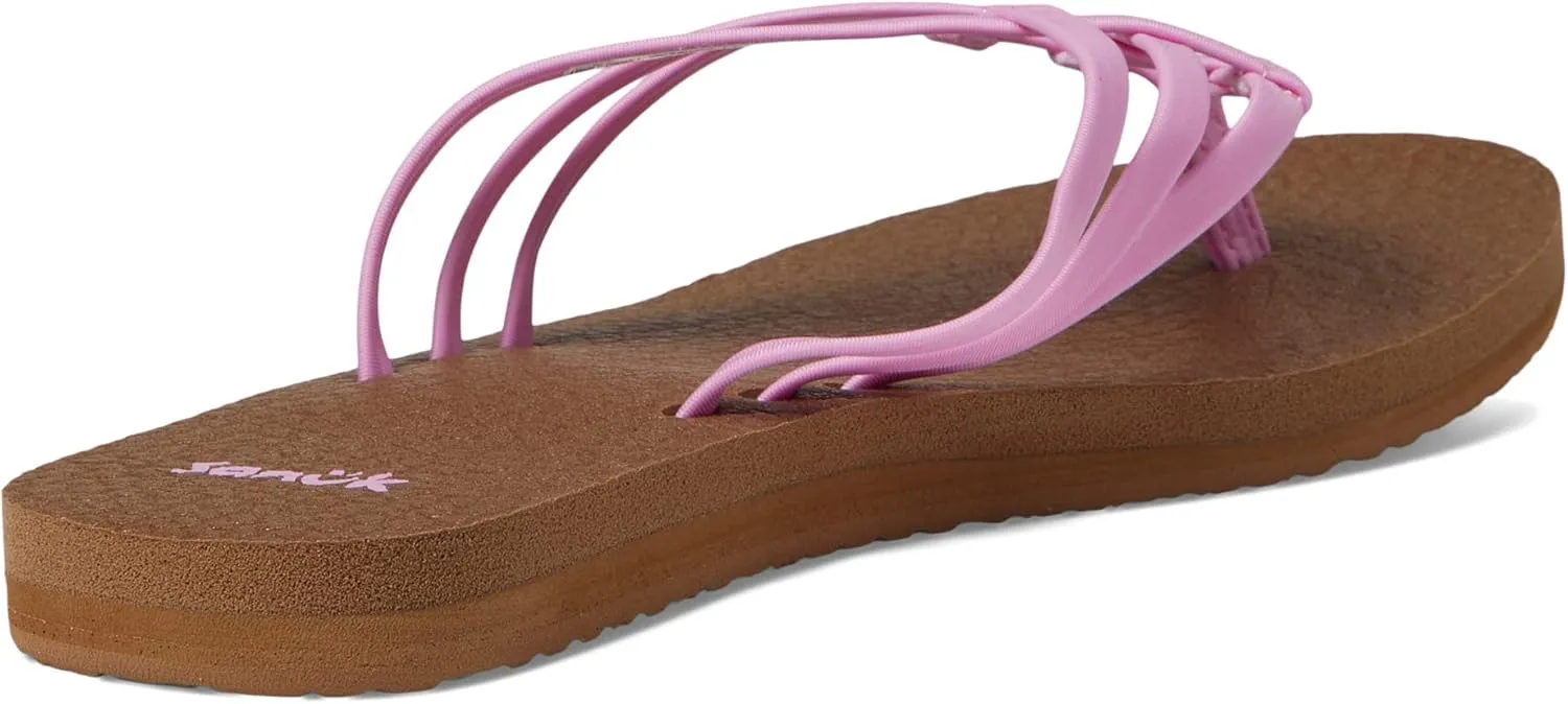 Sanuk Women's Yoga Sandy | Flip Flops for Women | Yoga Sandals For Women | Memory Foam Footbed