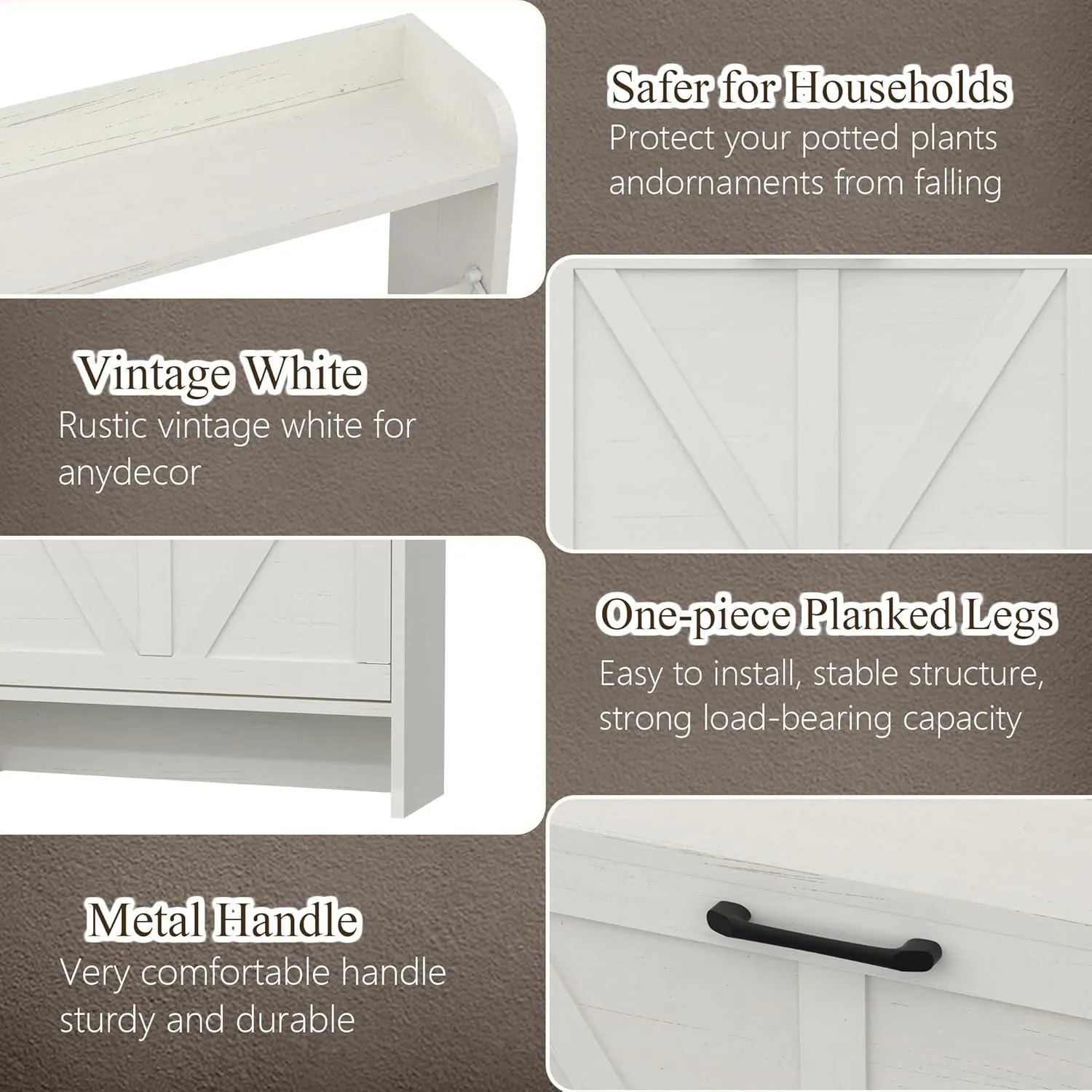 Shoe Storage Cabinet for Entryway, Hidden Shoe Rack Cabinet with 4 Flip Drawers Adjustable Shelf, Farmhouse Freestanding Narrow Shoe Cabinet Organizer, White