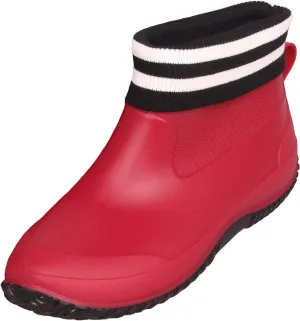 SMajong Rain Boots for Women Waterproof Garden Shoes Men Anti Slip Rubber Ankle Boots Car Wash Shoes Women's Rain Footwear