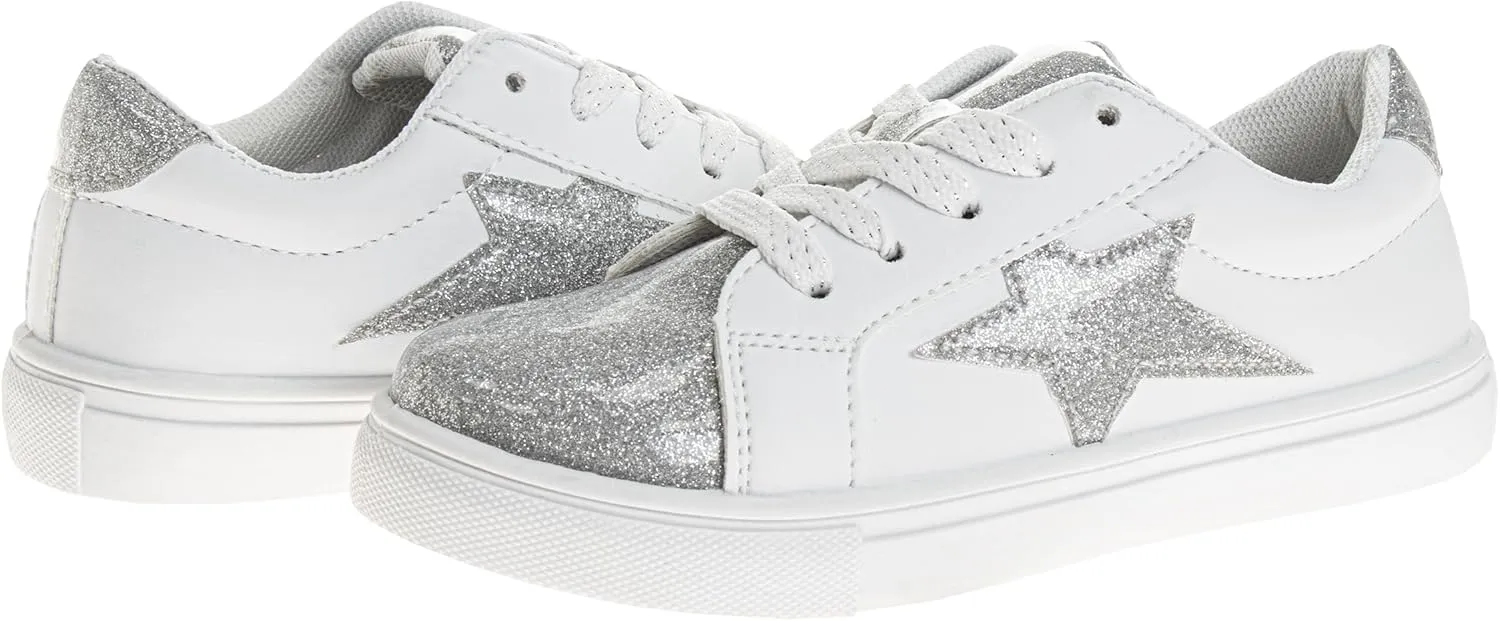 Sneaker Low Top Shoes - Kids Casual Sneakers LowTops Fashion Shoe for Girls (Sizes: 5-10 Toddler / 11-13 Little Kid / 1-4 Big Kid)