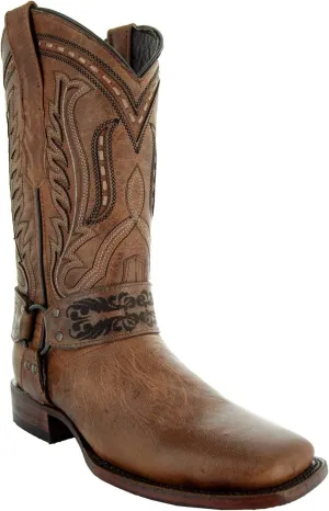 Soto Boots Women's Harness Cowgirl Boots, Genuine Leather Cowgirl Boots, Handcrafted Cowboy Boots For Women M50038