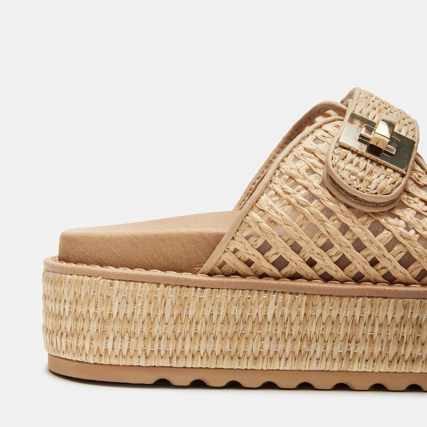 SOVANYOU Platform Sandals for Women Comfortable Summer Beach Sandal Slip on Platform Slides Double Buckle Casual Vacation Shoes