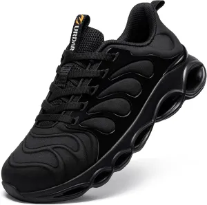 Steel Toe Shoes for Men Comfortable Safety Shoes Work Lightweight Safety Sneakers Work Footwear Breathable Steel Toe Sneakers Industrial