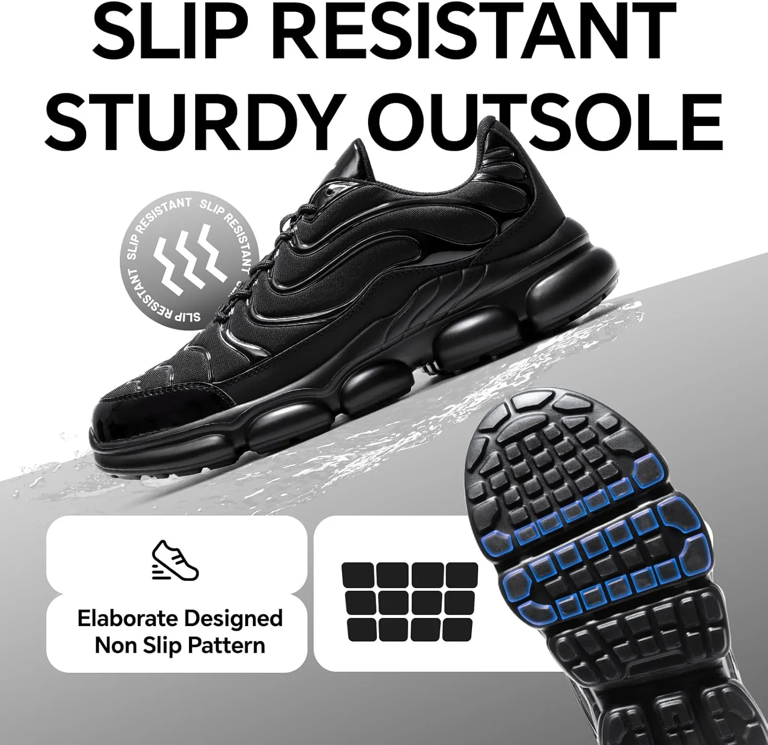 Steel Toe Shoes for Men Women Comfortable Lightweight Work Sneakers for Men Composite Toe Safety Sneakers Men's Slip Resistant Indestructable Construction Safety Shoes