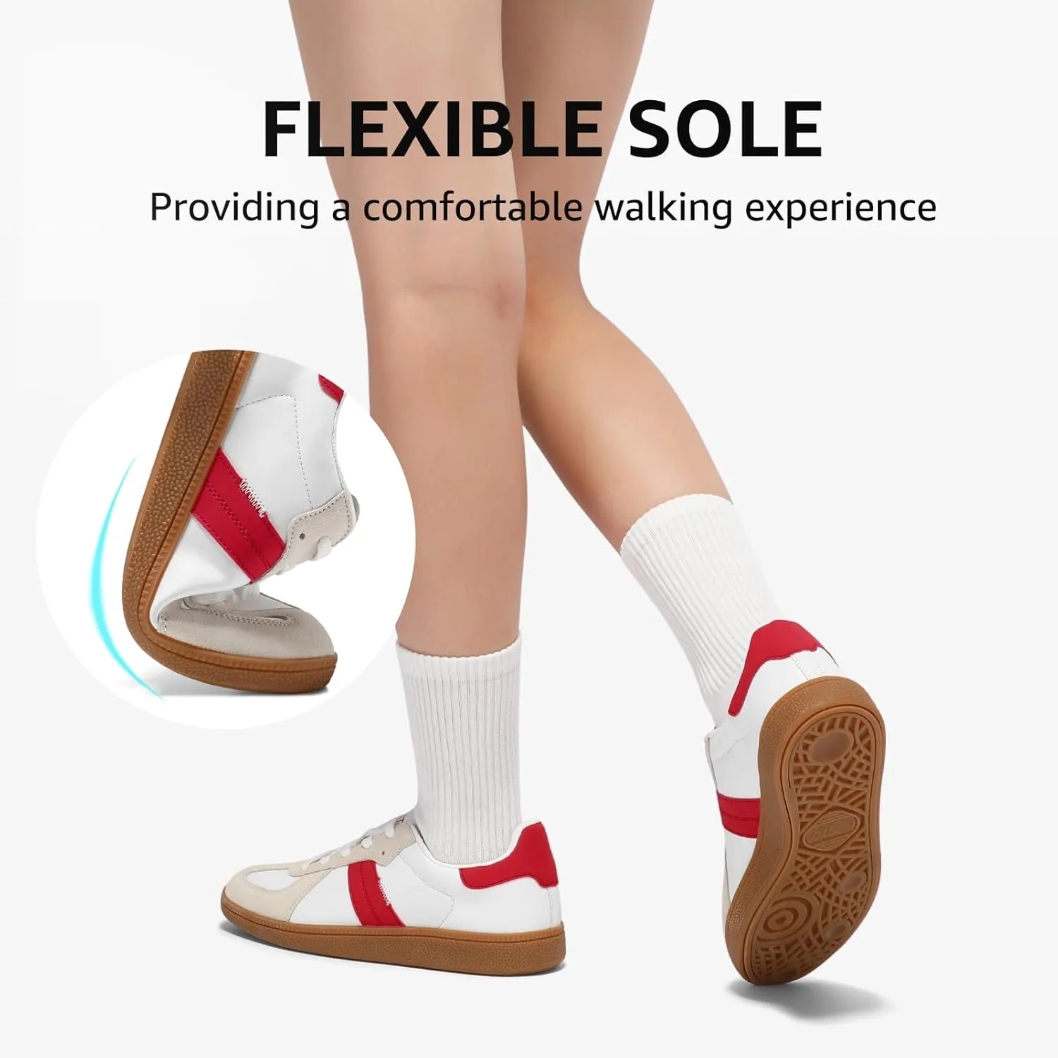 STQ Orthopedic Retro Low Top Sneakers Women Fashion Tennis Skate Shoes