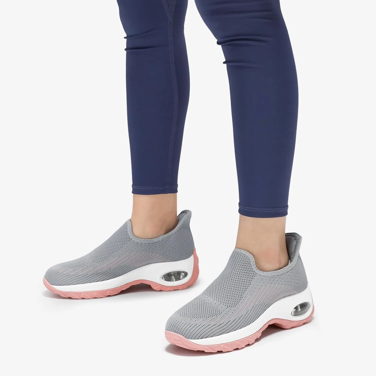 STQ Womens Slip on Walking Shoes Air Cushion Comfortable Supportive Orthopedic Nursing Sneakers for Plantar Fasciitis