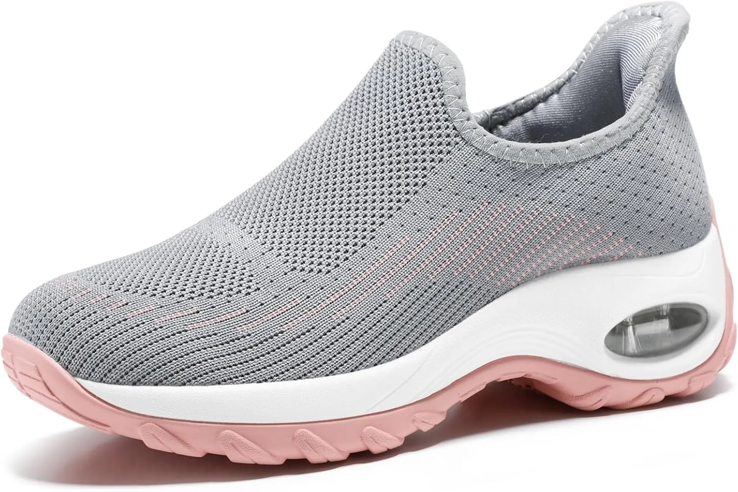 STQ Womens Slip on Walking Shoes Air Cushion Comfortable Supportive Orthopedic Nursing Sneakers for Plantar Fasciitis