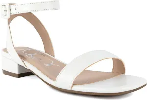 Sugar Women's Low Block Heel Dress Sandals – Ankle Strap Open Toe Comfortable Walking Heels for Casual, Party, or Work