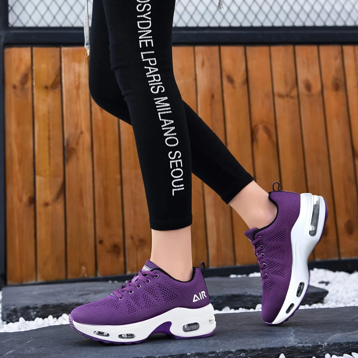 SURRAY Women's Air Running Shoes Walking Tennis Sneakers Non-Slip Athletic Fashion Casual Light Shoes(US5.5-11 B(M)