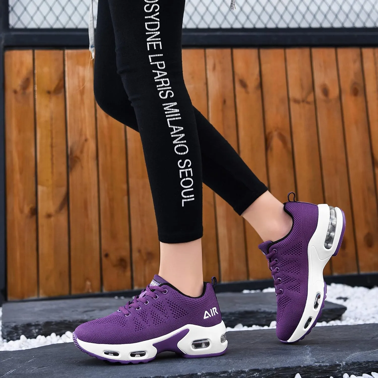 SURRAY Women's Air Running Shoes Walking Tennis Sneakers Non-Slip Athletic Fashion Casual Light Shoes(US5.5-11 B(M)