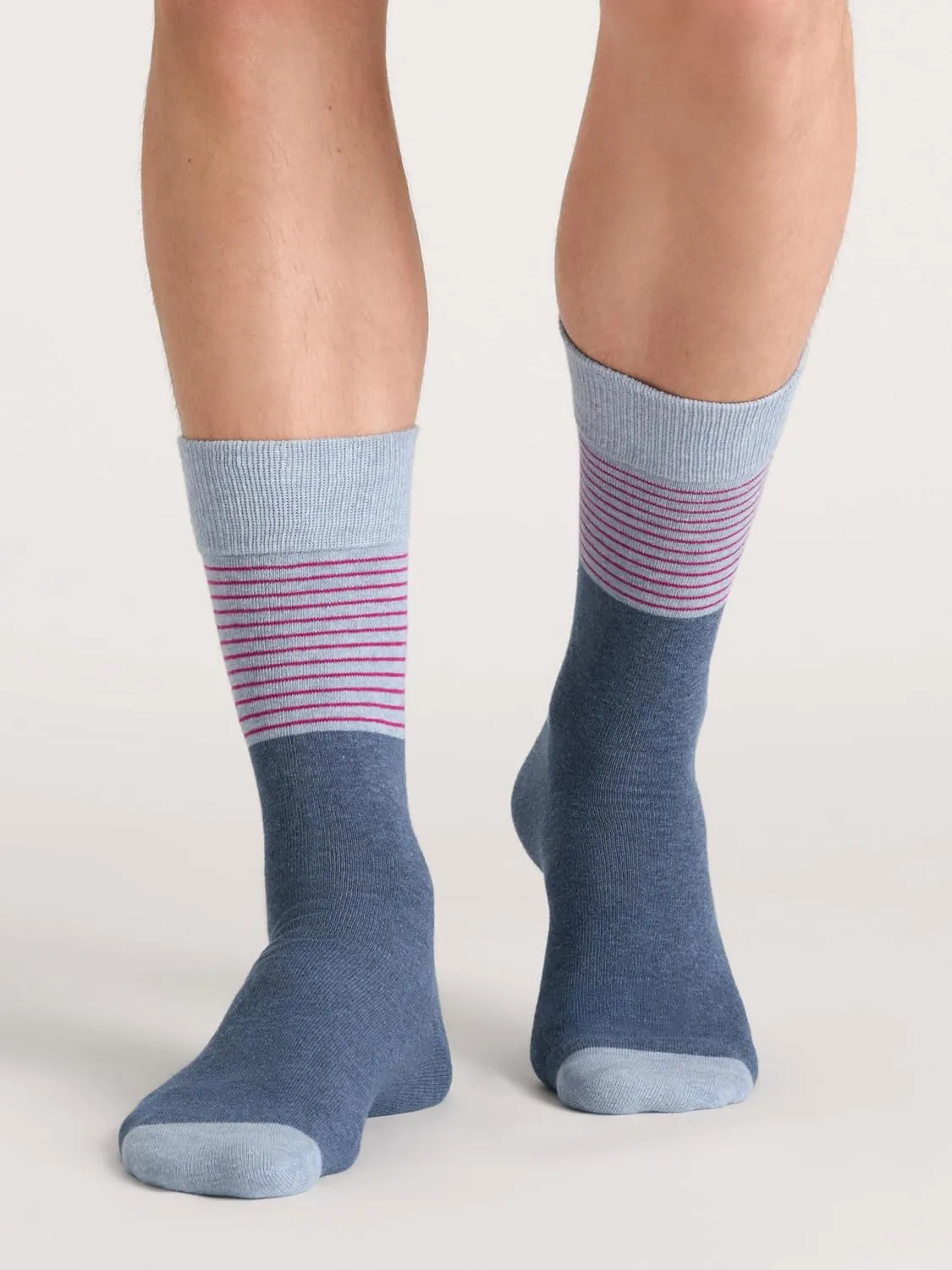 Ted Baker Men's 3 Pack Pattern Crew Dress Socks