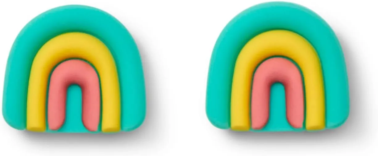 Ten Little Splash Sandal Charms for Kids, 2-Pack Silicone Shoe Charms for Boys and Girls