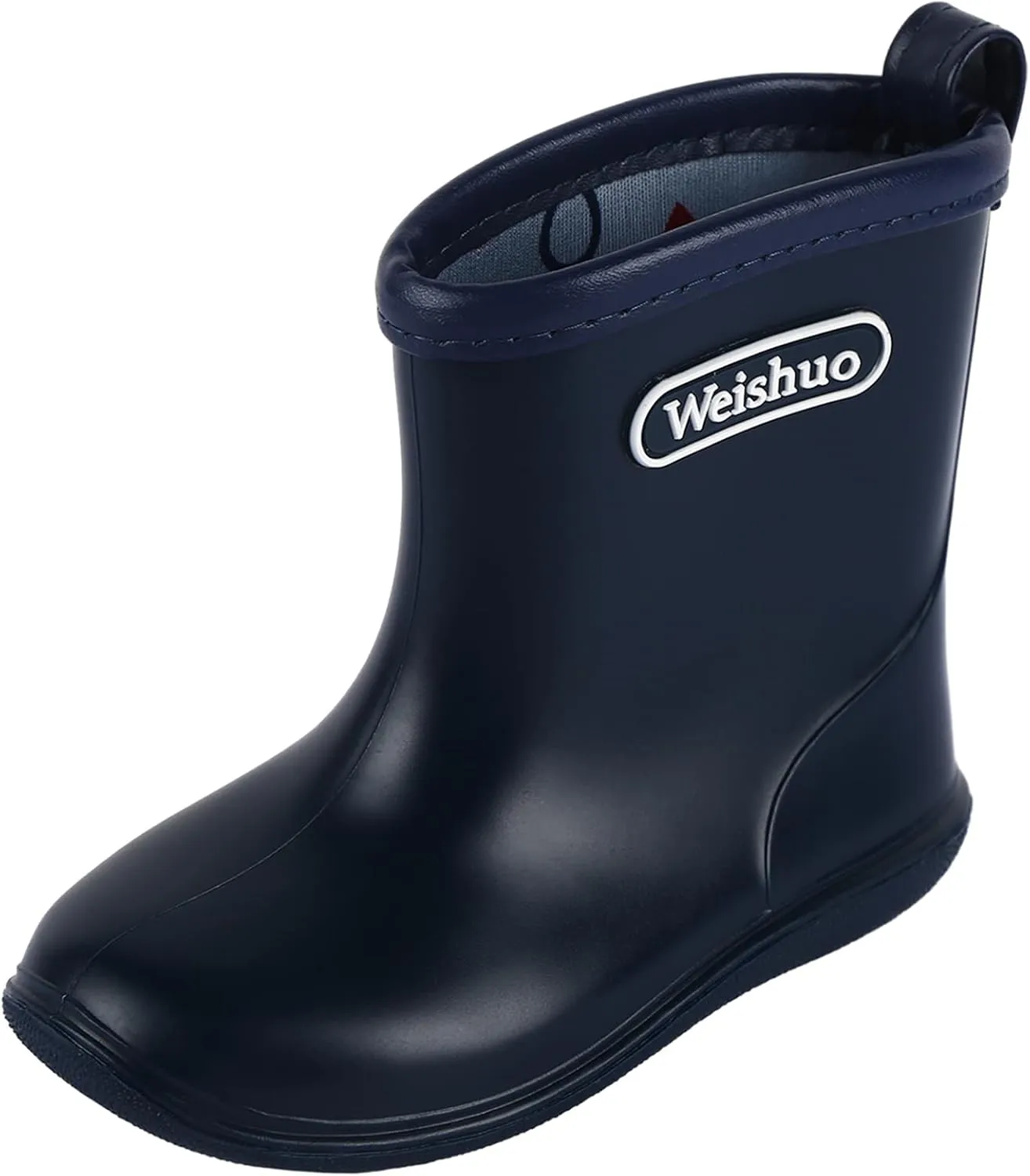 Toddler Rain Boots Girls Boys Waterproof Lightweight PVC Wellington Boots with Easy-on