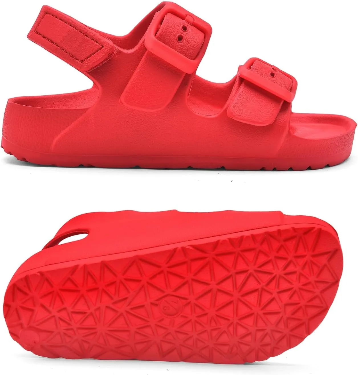 Toddler Unisex Adjustable Buckle Sandals – Comfortable Open Toe Beach & Pool Shoes for Boys & Girls with Back Strap