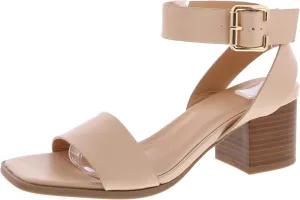 TruFox Womens Chunky Block Low Heel Ankle Strap Open Toe Dress Sandal