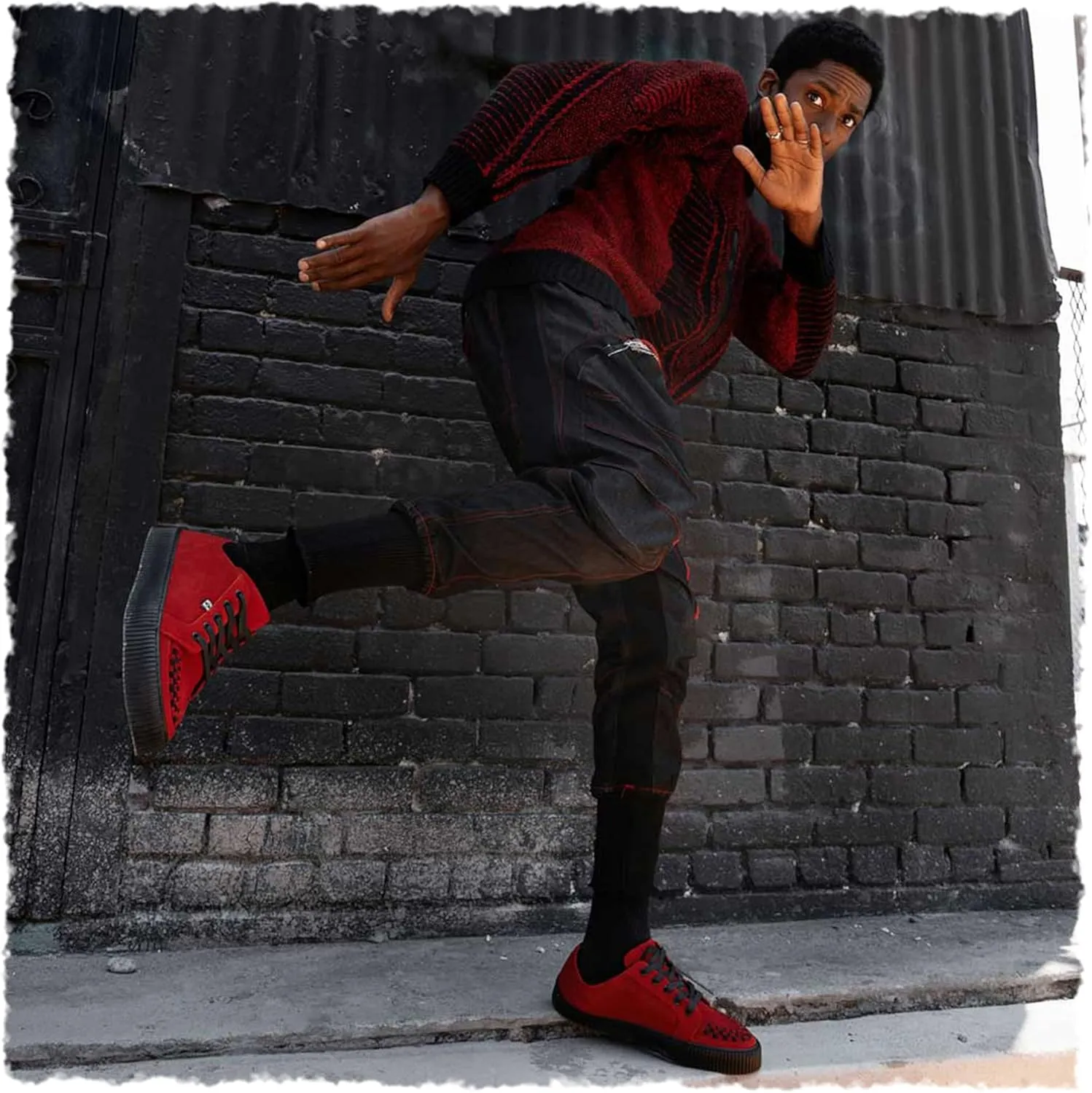 T.U.K. Ribbed Sole Sneaker - Creeper Style Sneakers for Men and Women - Leather and Suede Sneakers - Lace-up Shoes - Punk Skate Rock Style Sneakers