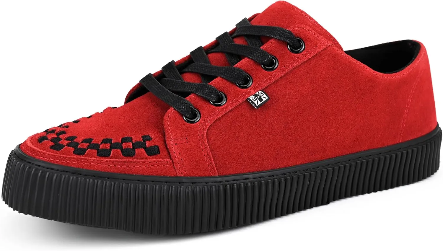 T.U.K. Ribbed Sole Sneaker - Creeper Style Sneakers for Men and Women - Leather and Suede Sneakers - Lace-up Shoes - Punk Skate Rock Style Sneakers