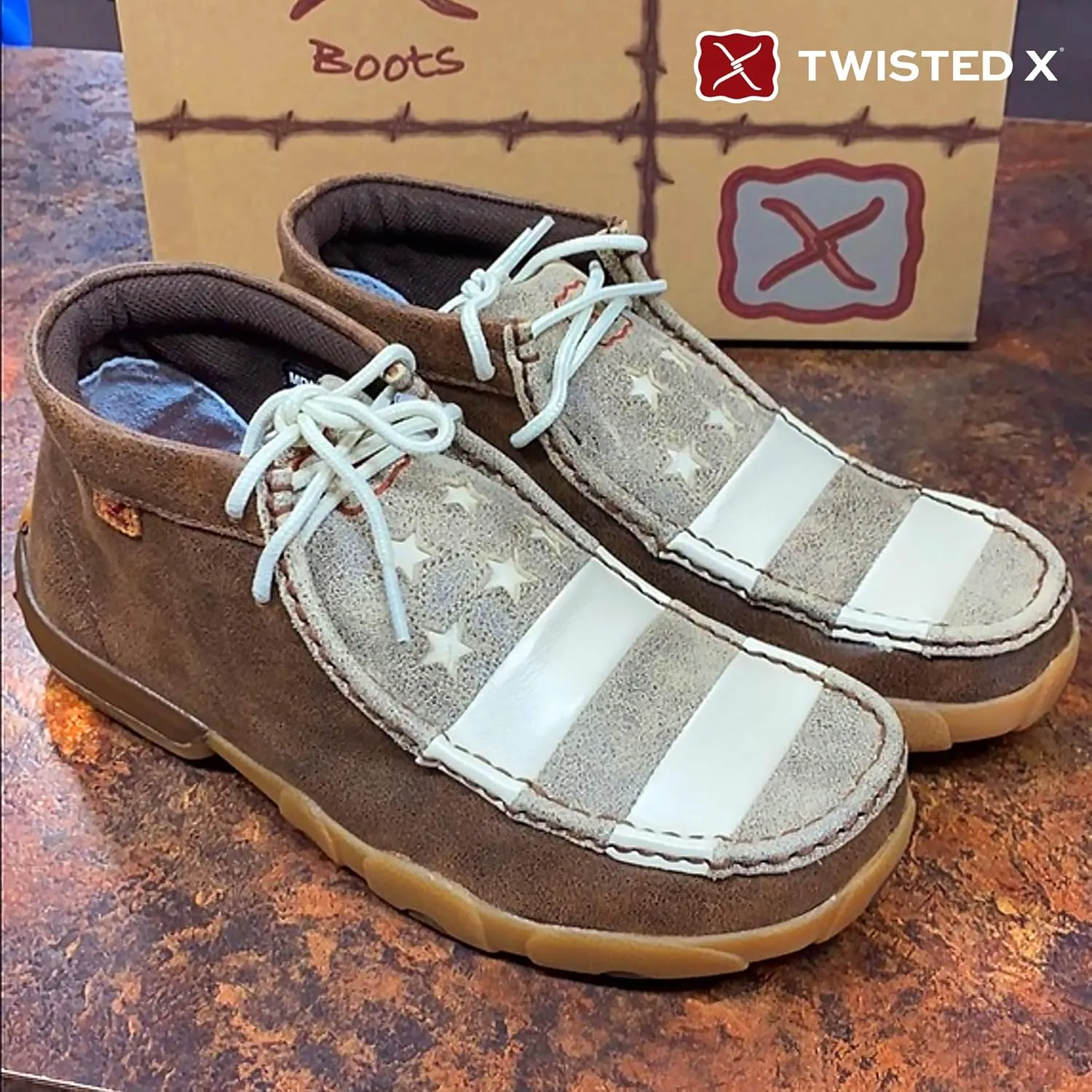 Twisted X Men's Driving Moccasins Loafers-&-Slip-ons