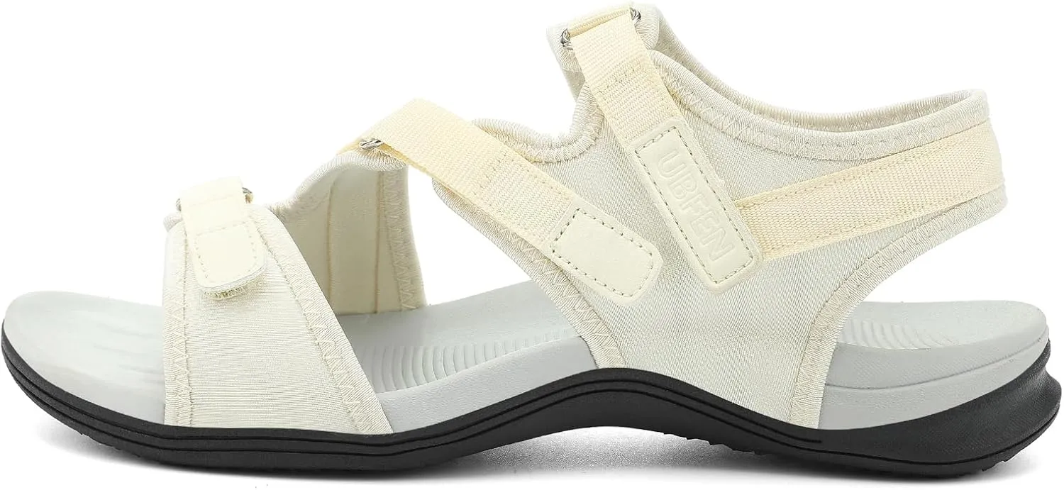 UBFEN Womens Hiking Comfortable Sport Walking Sandals Outdoor Athletic Water Sandals with Three Adjustable Straps