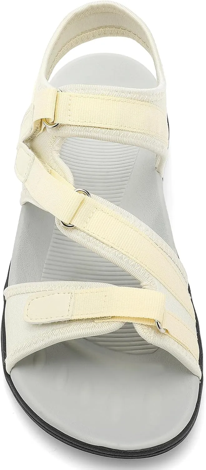 UBFEN Womens Hiking Comfortable Sport Walking Sandals Outdoor Athletic Water Sandals with Three Adjustable Straps