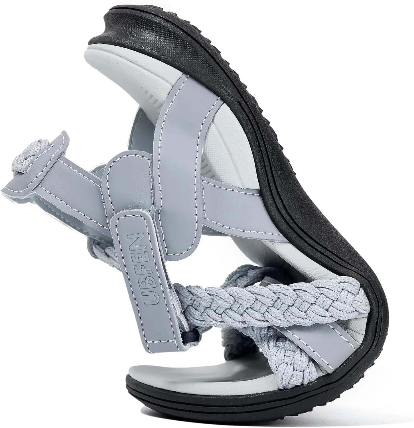 UBFEN Womens Hiking Sandal Sport Sandal Outdoor Comfortable with Adjustable Straps