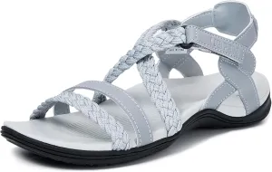 UBFEN Womens Hiking Sandal Sport Sandal Outdoor Comfortable with Adjustable Straps