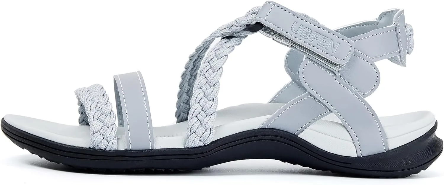 UBFEN Womens Hiking Sandal Sport Sandal Outdoor Comfortable with Adjustable Straps