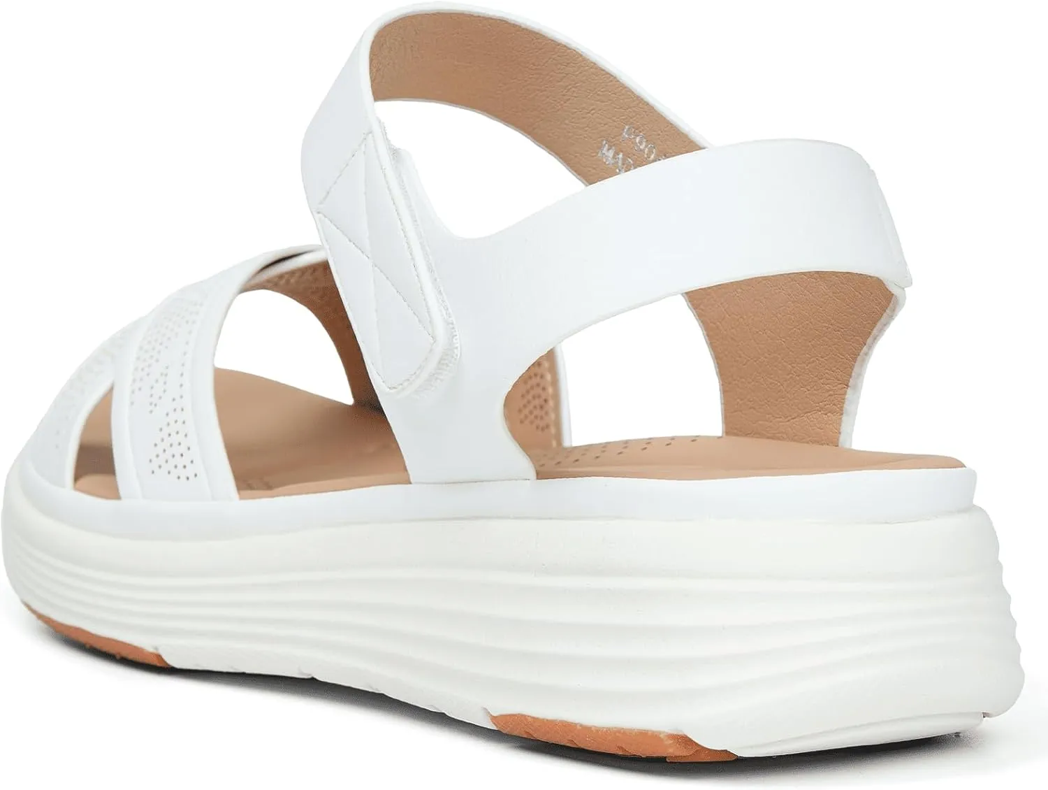 UBFEN Womens Platform Sandals Comfortable Lightweight Walking Ankle Strap Casual Low Wedge Sandals