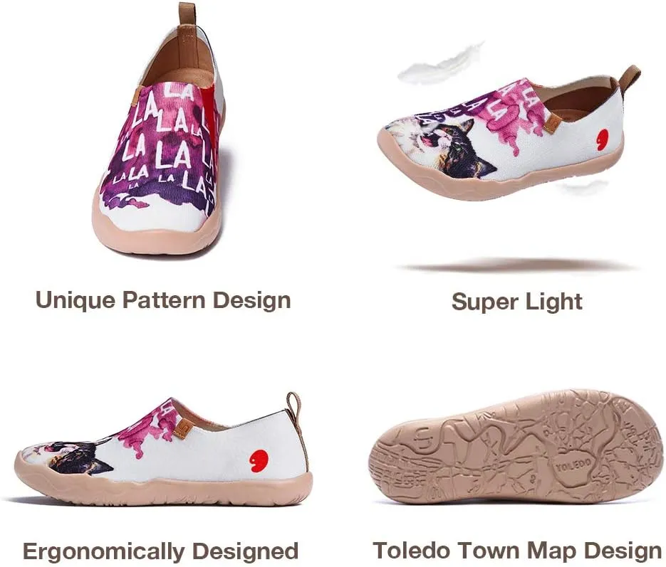 UIN Women's Walking Travel Shoes Slip On Microfiber Casual Loafers Lightweight Comfort Fashion Sneaker Toledo