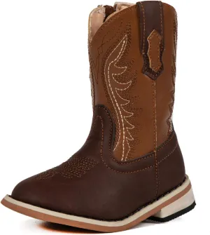 Unisex child cowboy boots kids western boots boys and girls rodeo bootie