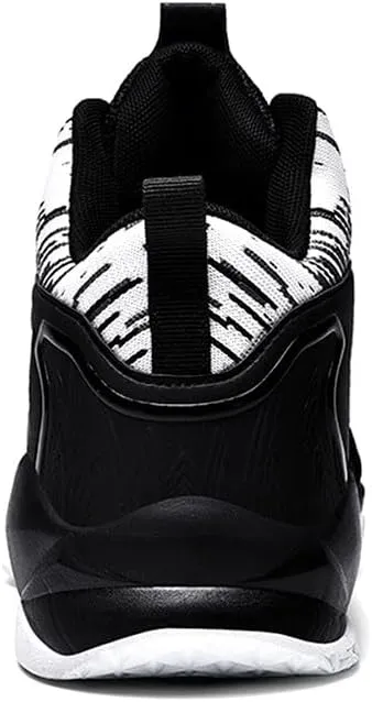 Unisex High Top Lightweight Fly-Weaving Running Jogging Sneakers Basketball Shoes for Youth