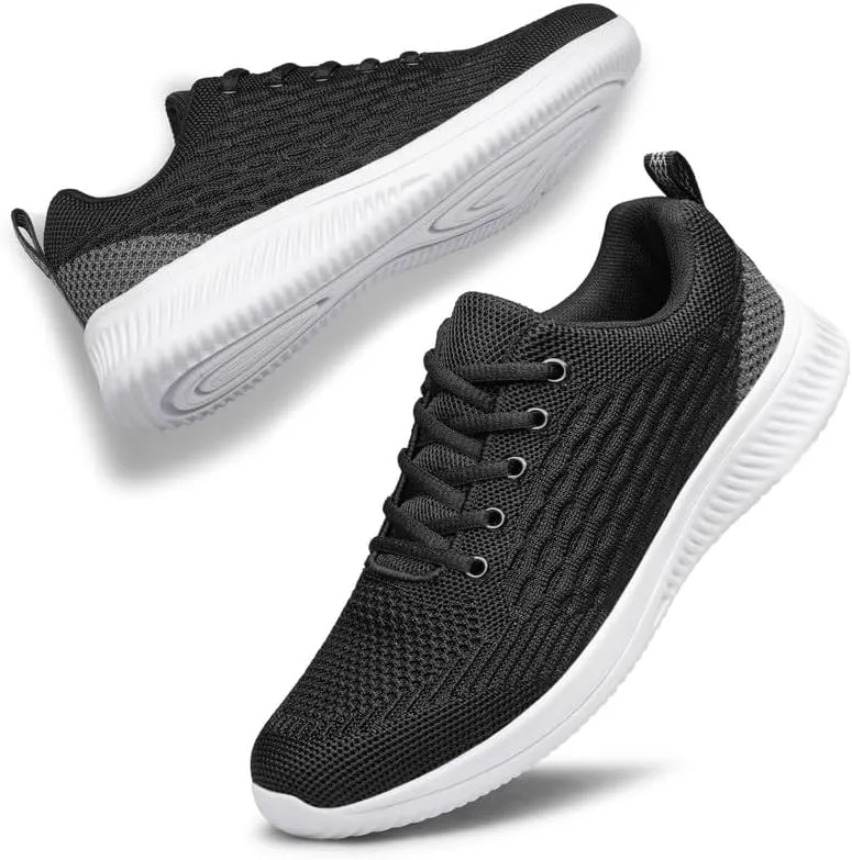 vibdiv Mens Lightweight Athletic Running Walking Gym Shoes - Slip on Casual Non Slip Fashion Sneakers Walking Shoe