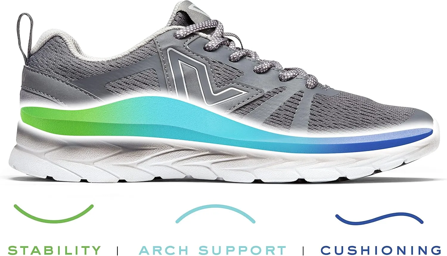 Vionic Women's Brisk Miles Leisure Sneakers- Supportive Walking Shoes