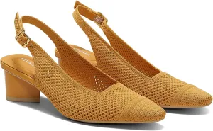 VIVAIA Leah Pro Pointed-Toe Slingback Sandals for women droplet-shaped heel adjustable Strap Party Dress Shoes