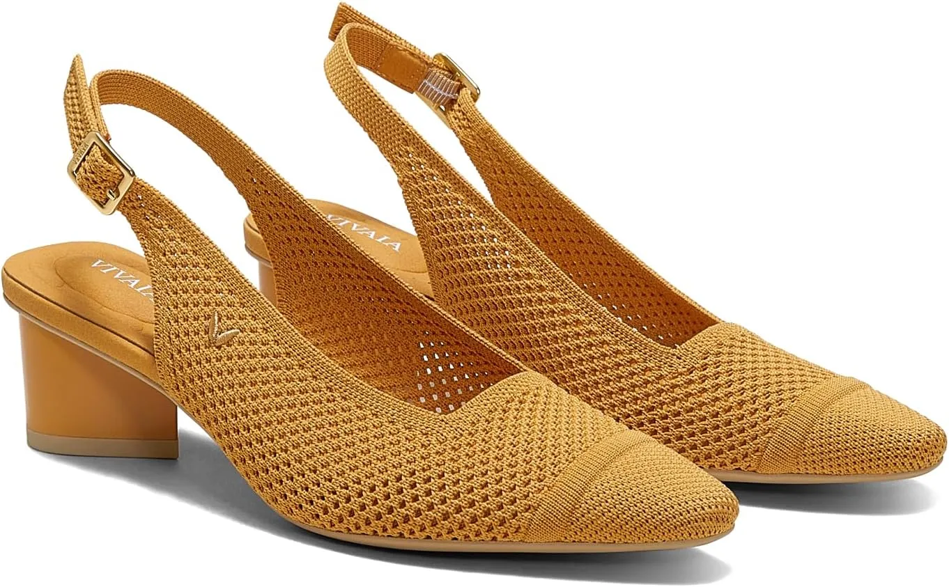 VIVAIA Leah Pro Pointed-Toe Slingback Sandals for women droplet-shaped heel adjustable Strap Party Dress Shoes