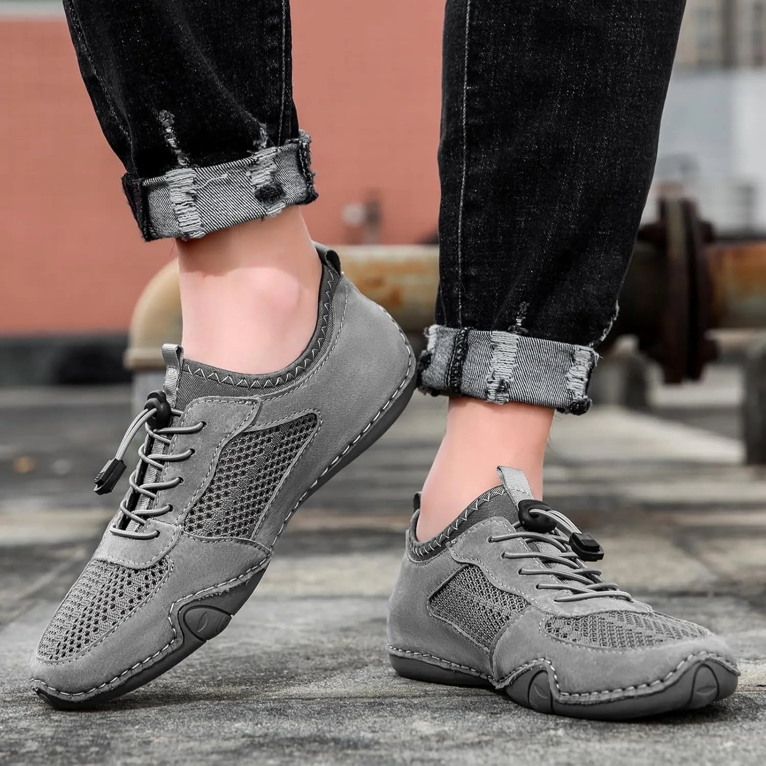 Vogany Shoes Women,Vogldeck 2.0 - Waterproof and Breathable Orthopedic Shoes,Vogany Orthopedic Sneakers Handmade Mesh Sandals