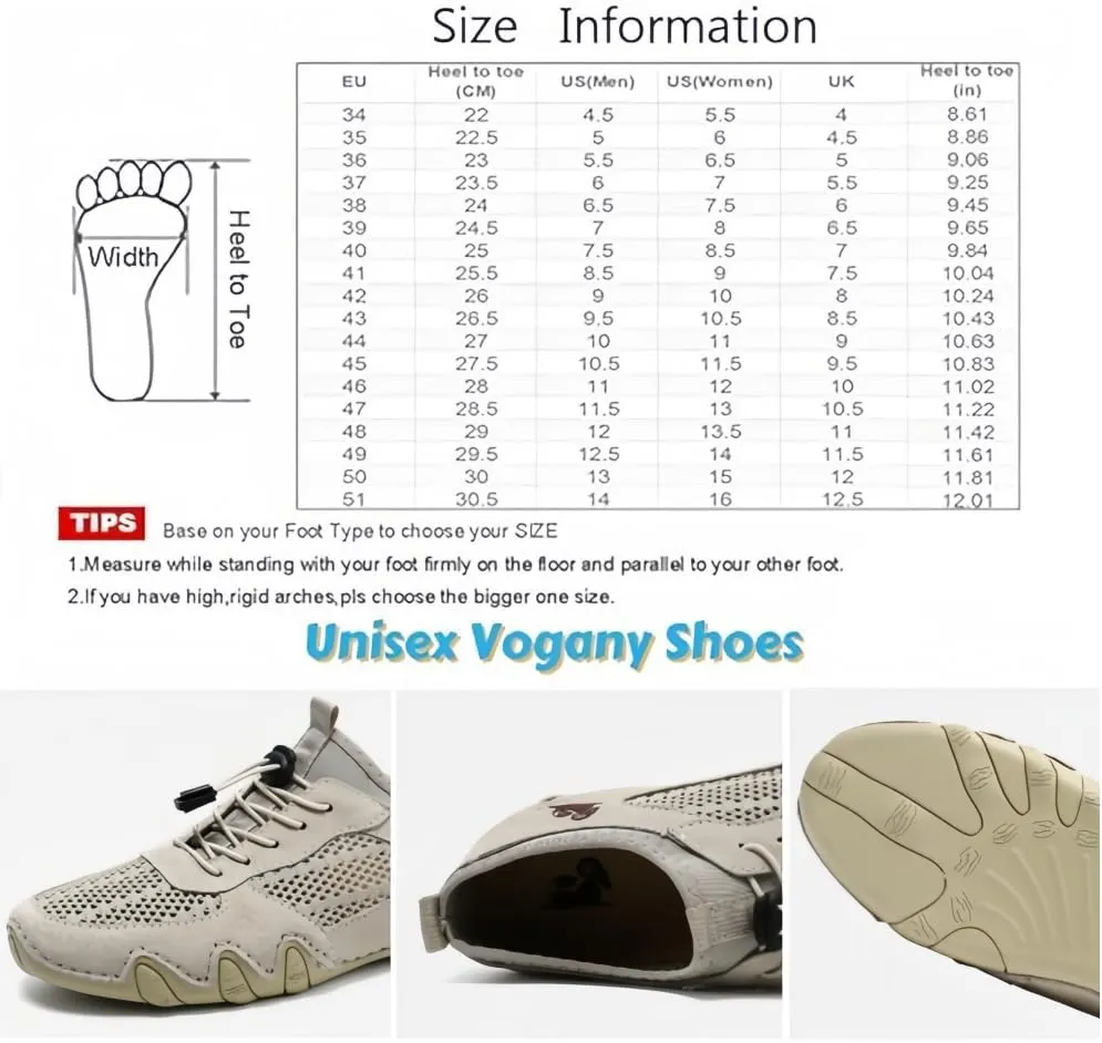 Vogany Shoes Women,Vogldeck 2.0 - Waterproof and Breathable Orthopedic Shoes,Vogany Orthopedic Sneakers Handmade Mesh Sandals