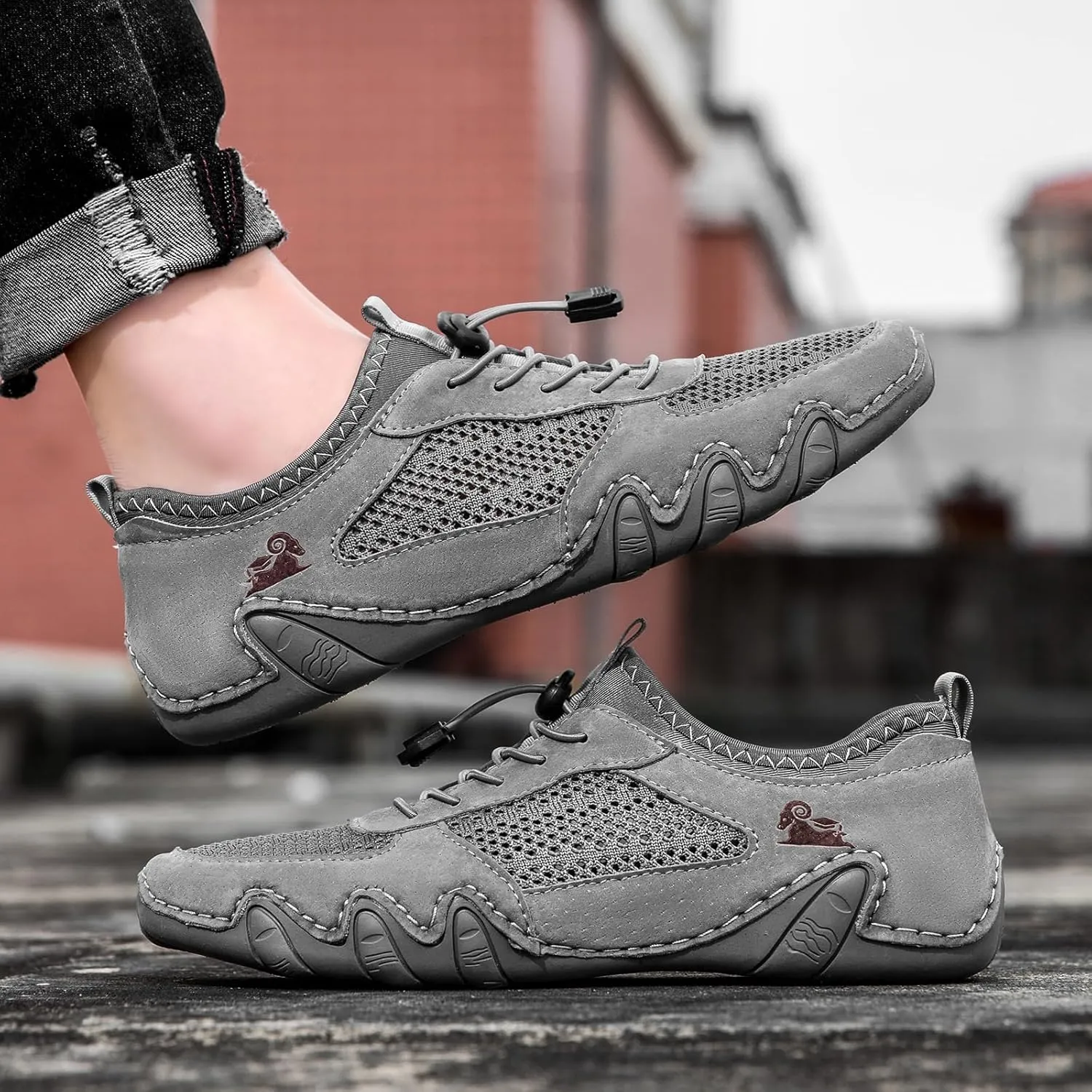 Vogany Shoes Women,Vogldeck 2.0 - Waterproof and Breathable Orthopedic Shoes,Vogany Orthopedic Sneakers Handmade Mesh Sandals