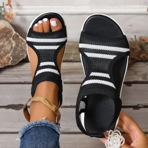﻿Walking Sandals Women,Orthopedic Sandals for Women Arch Support Hiking Sandals Outdoor Comfortable Lightweight Athletic Sandals with Hook and Loop Straps for Plantar Fasciitis