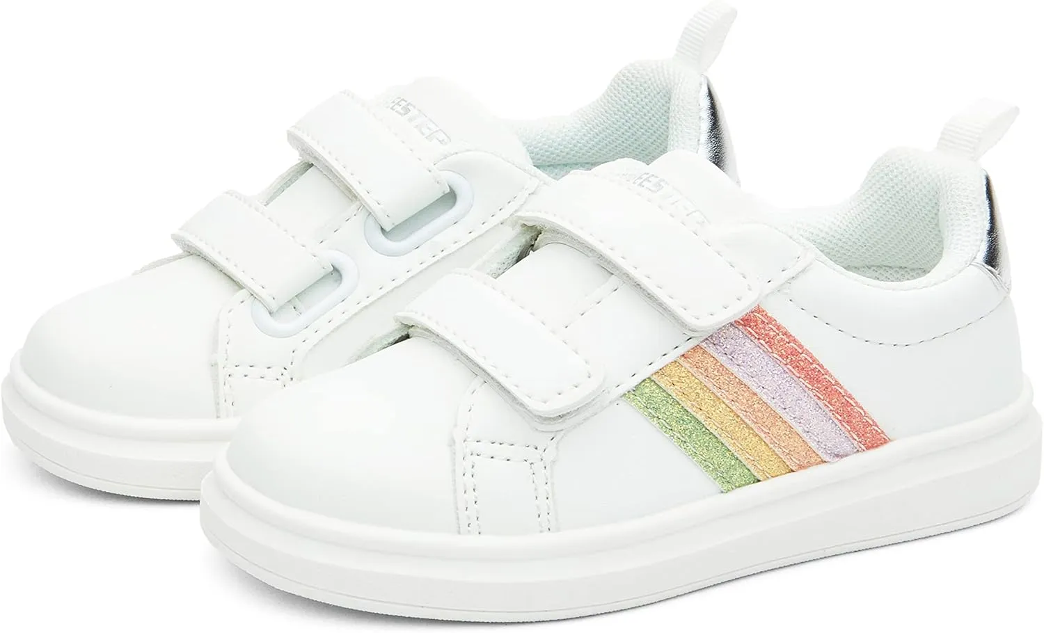 Weestep Girls Casual Slip On Comfort Fashion Sneaker Glitter Shoes for Toddler and Little Kid