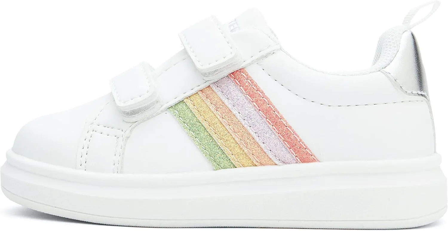 Weestep Girls Casual Slip On Comfort Fashion Sneaker Glitter Shoes for Toddler and Little Kid