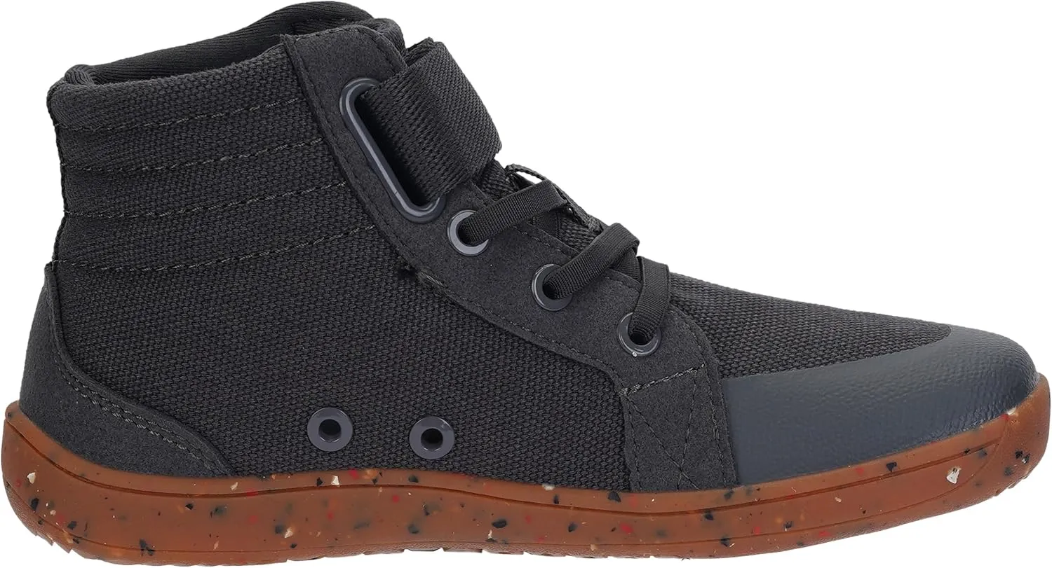 WHITIN Little/Big Kid Wide High Top Barefoot Shoes | Street-Style Minimalist Sneakers for Boys/Girls | Natural & Healthy Fit