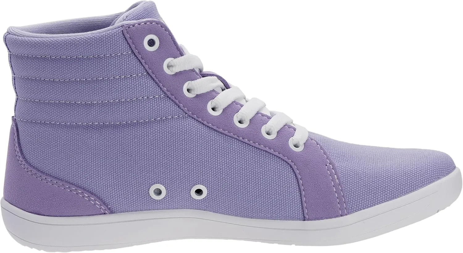 WHITIN Women's Wide High-Top Canvas Barefoot Sneakers | Minimalist Street-Ready Fit | Comfort-Forward Ankle Support