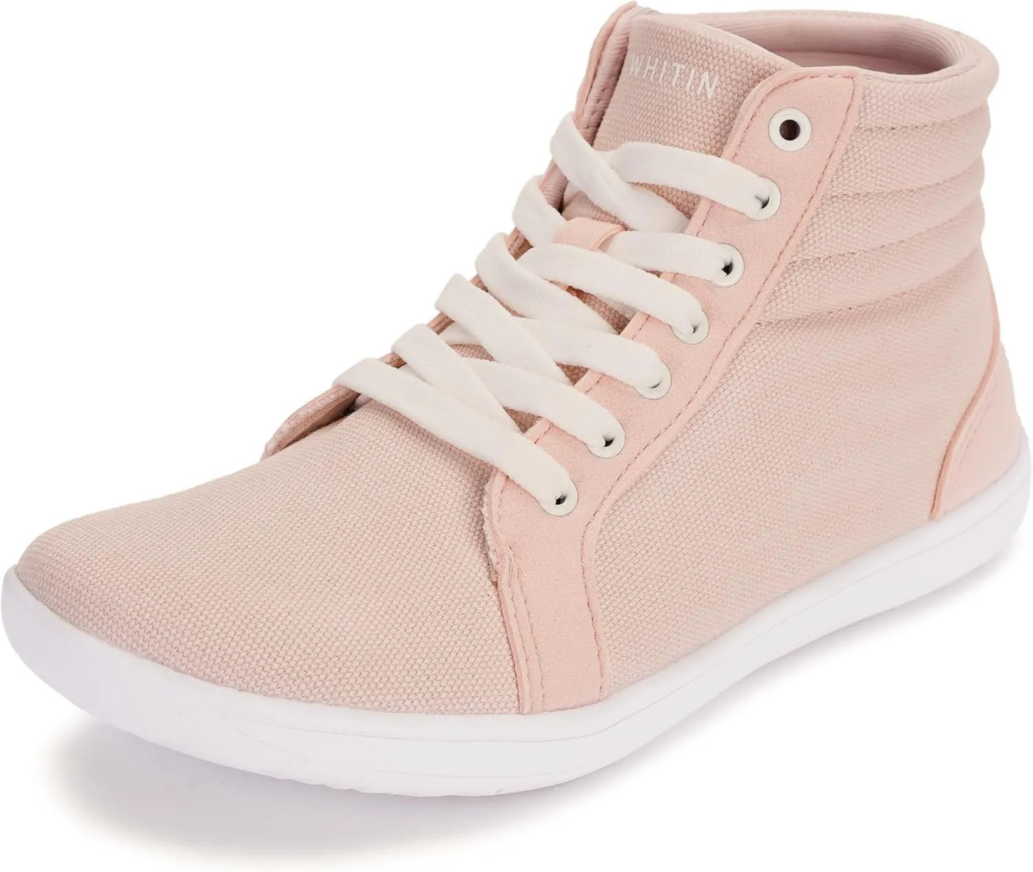 WHITIN Women's Wide High-Top Canvas Barefoot Sneakers | Minimalist Street-Ready Fit | Comfort-Forward Ankle Support