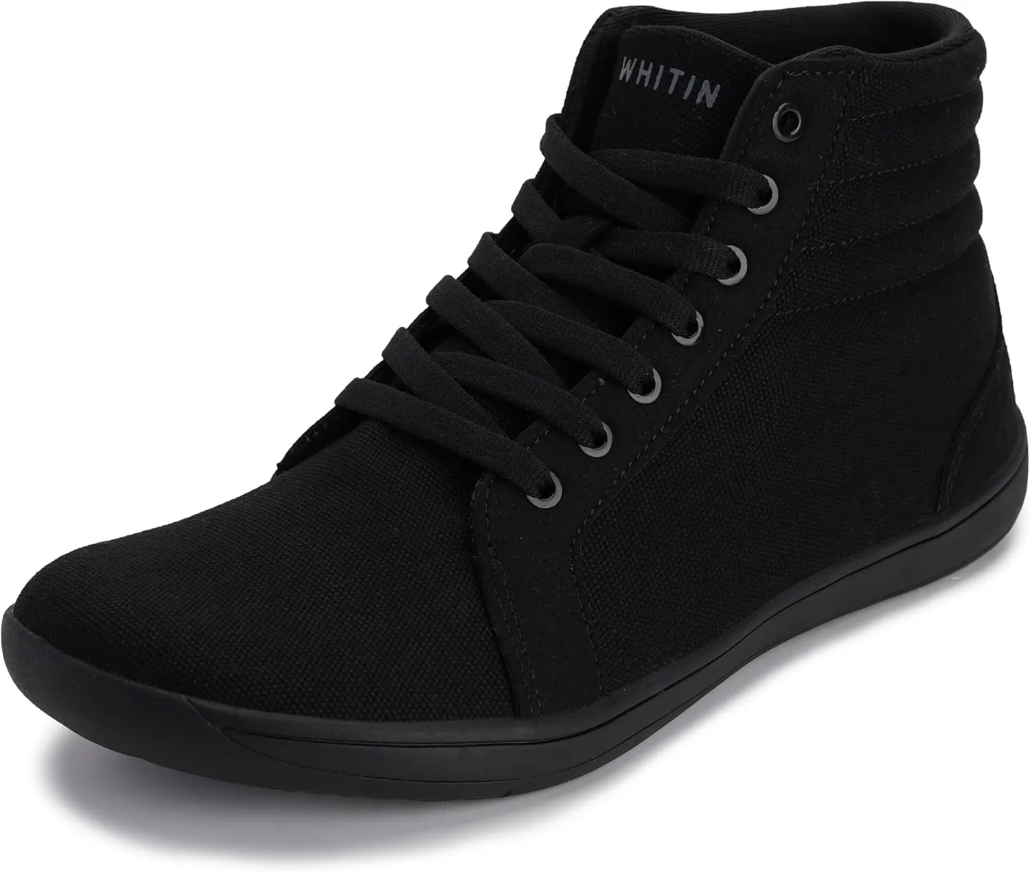 WHITIN Women's Wide High-Top Canvas Barefoot Sneakers | Minimalist Street-Ready Fit | Comfort-Forward Ankle Support