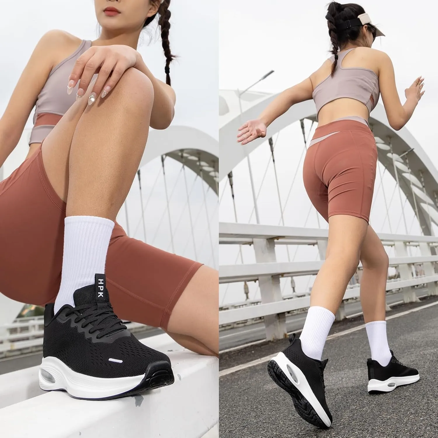Wide Toe Box Shoes Women Air Cushion Running Shoes Extra Wide Width Sneakers Ultra Light Tennis Arch Support Walking Diabetic Plantar Fasciitis Athletic