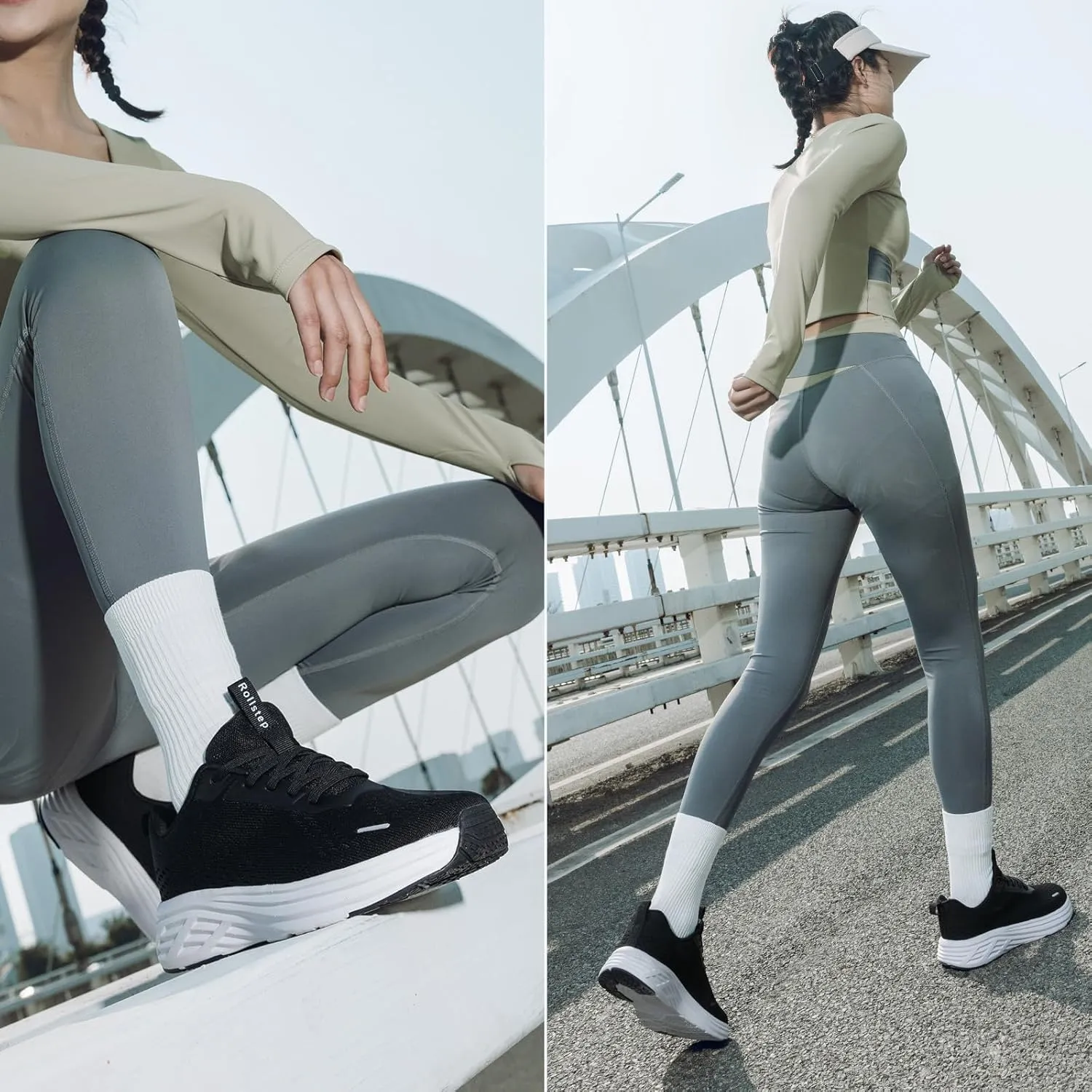 Wide Toe Box Shoes Women Sneakers Extra Wide Width Arch Support Non-Slip Tennis Athletic Ultralight Running Shoes for Women Walking Diabetic Plantar Fasciitis Footwear 6-12