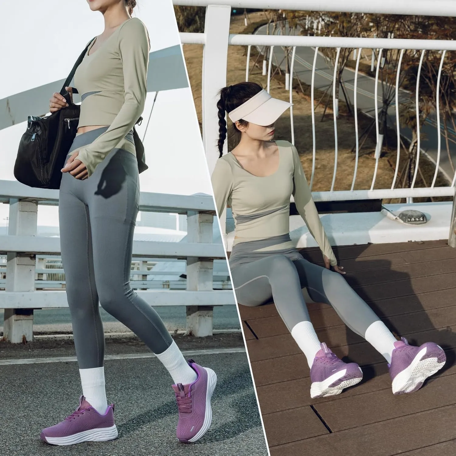 Wide Toe Box Shoes Women Sneakers Extra Wide Width Arch Support Non-Slip Tennis Athletic Ultralight Running Shoes for Women Walking Diabetic Plantar Fasciitis Footwear 6-12