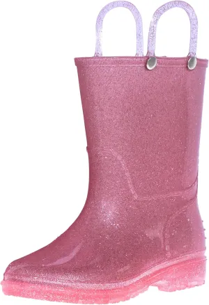 Wildkin Kids Rain Boots – 100% Waterproof with Slip-Resistant Tread & Easy Pull Handles