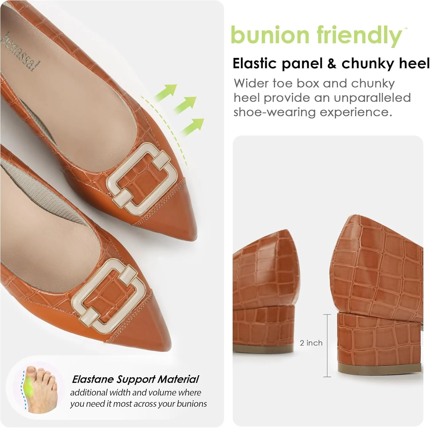 Women Bunion Dress Shoes Orthopedic Loafers Shoes Low Heel Pumps